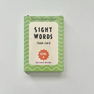 Mary's Learning Journey Sight Words Flash Cards Level 4 Second Grade